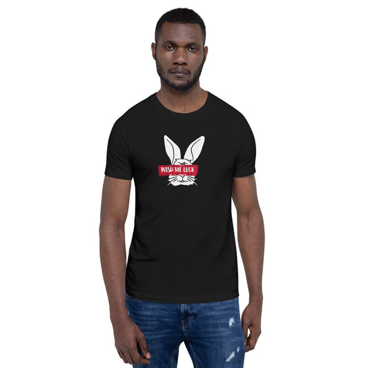 Polyibic Rabbit Wish Me Luck Short-Sleeve  T-Shirt