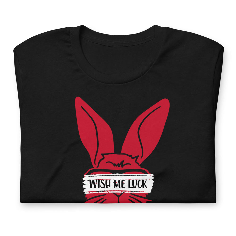 Polyibic Rabbit Wish Me Luck Short-Sleeve  T-Shirt