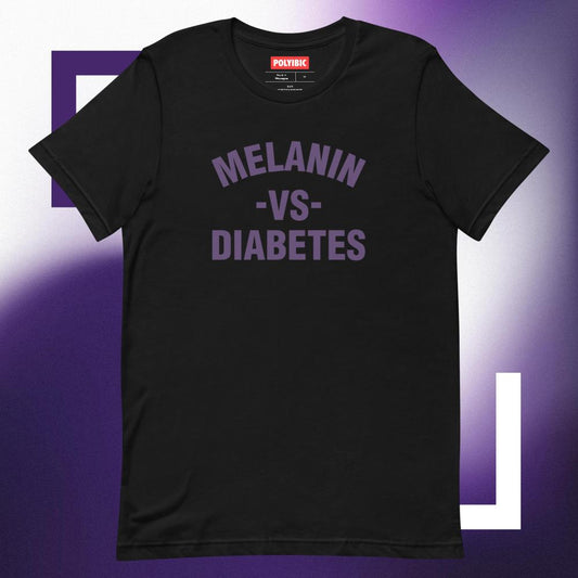 Polyibic Melanin vs Diabetes Short-sleeve  t-shirt