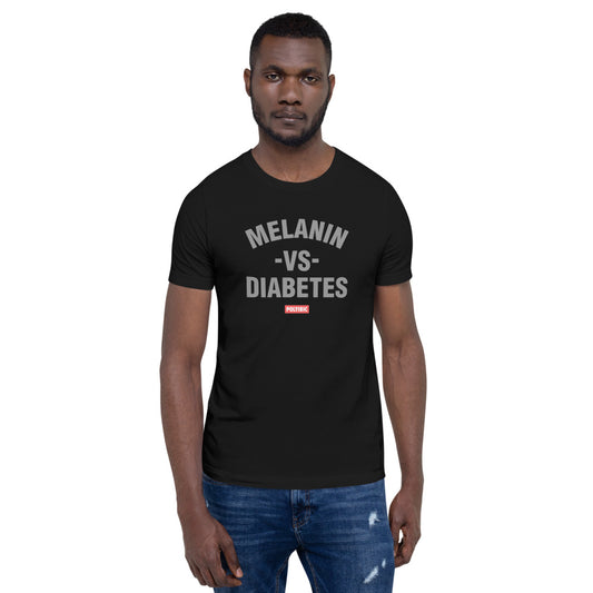 Polyibic Melanin vs Diabetes Short-sleeve  t-shirt