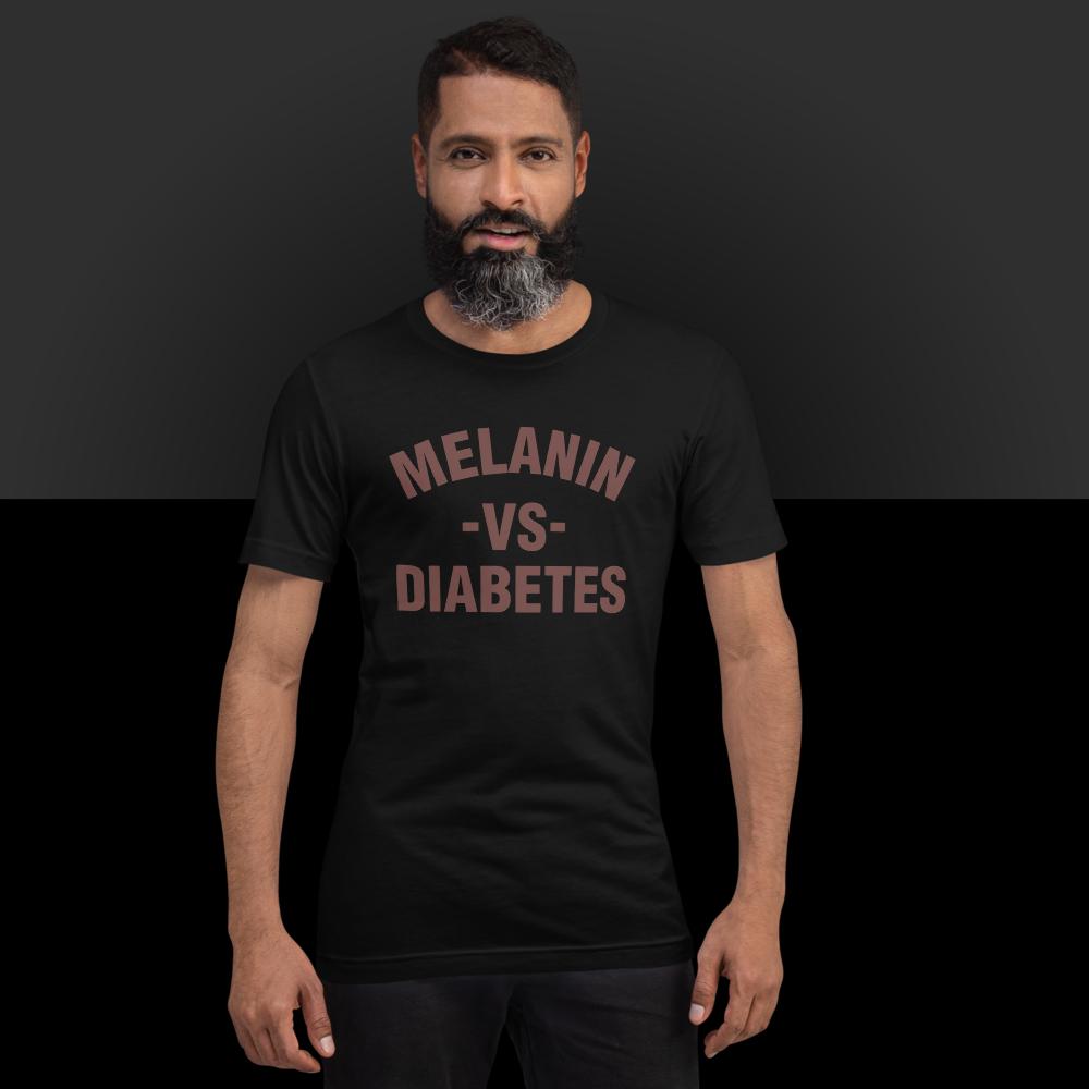 Polyibic Melanin vs Diabetes Short-sleeve  t-shirt