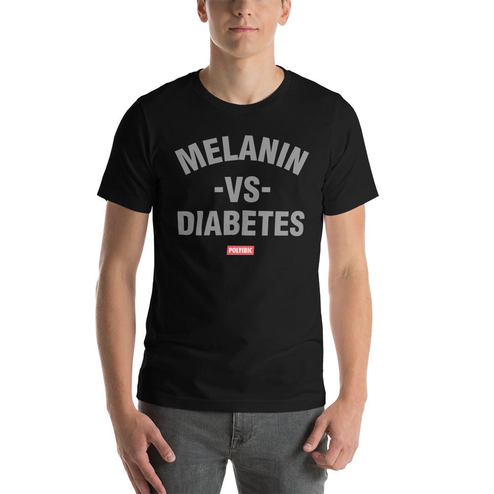 Polyibic Melanin vs Diabetes Short-sleeve t-shirt