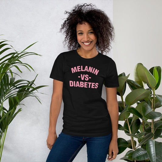 Polyibic Melanin vs Diabetes Short-sleeve t-shirt