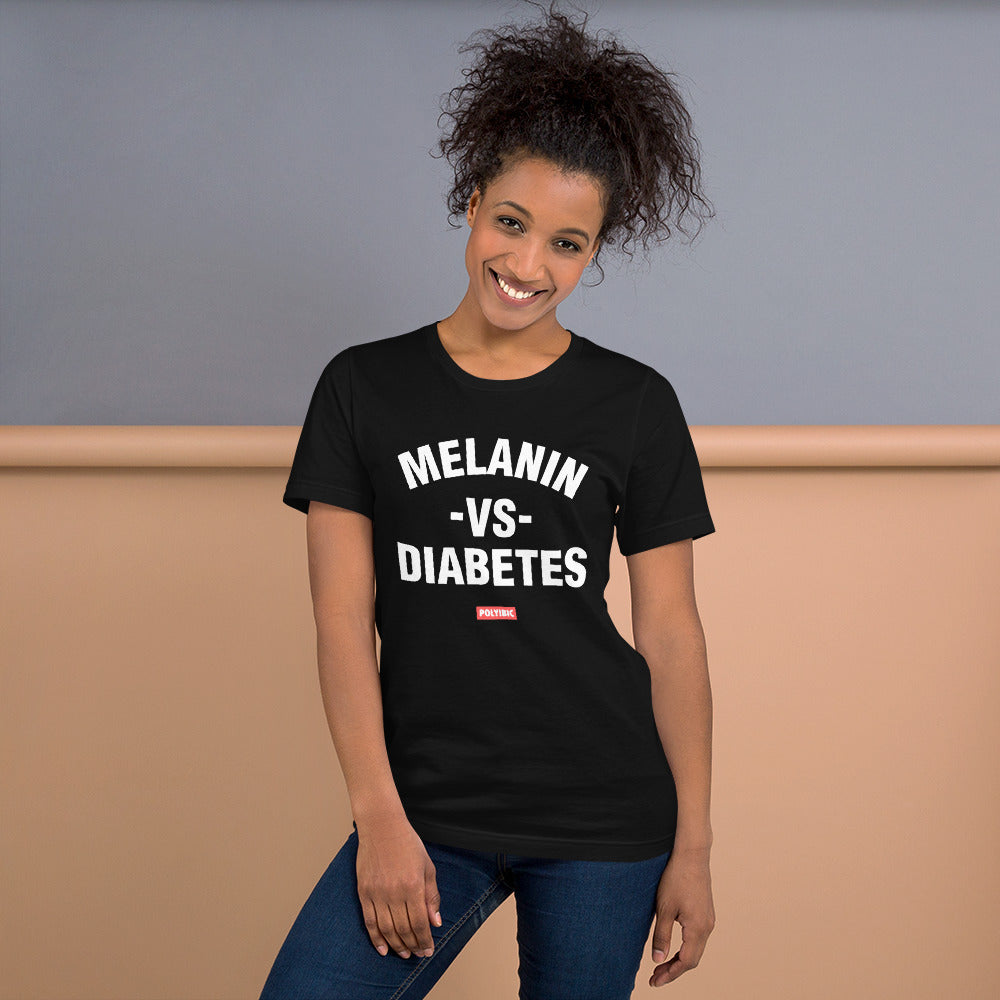 Polyibic Melanin vs Diabetes Short-sleeve  t-shirt