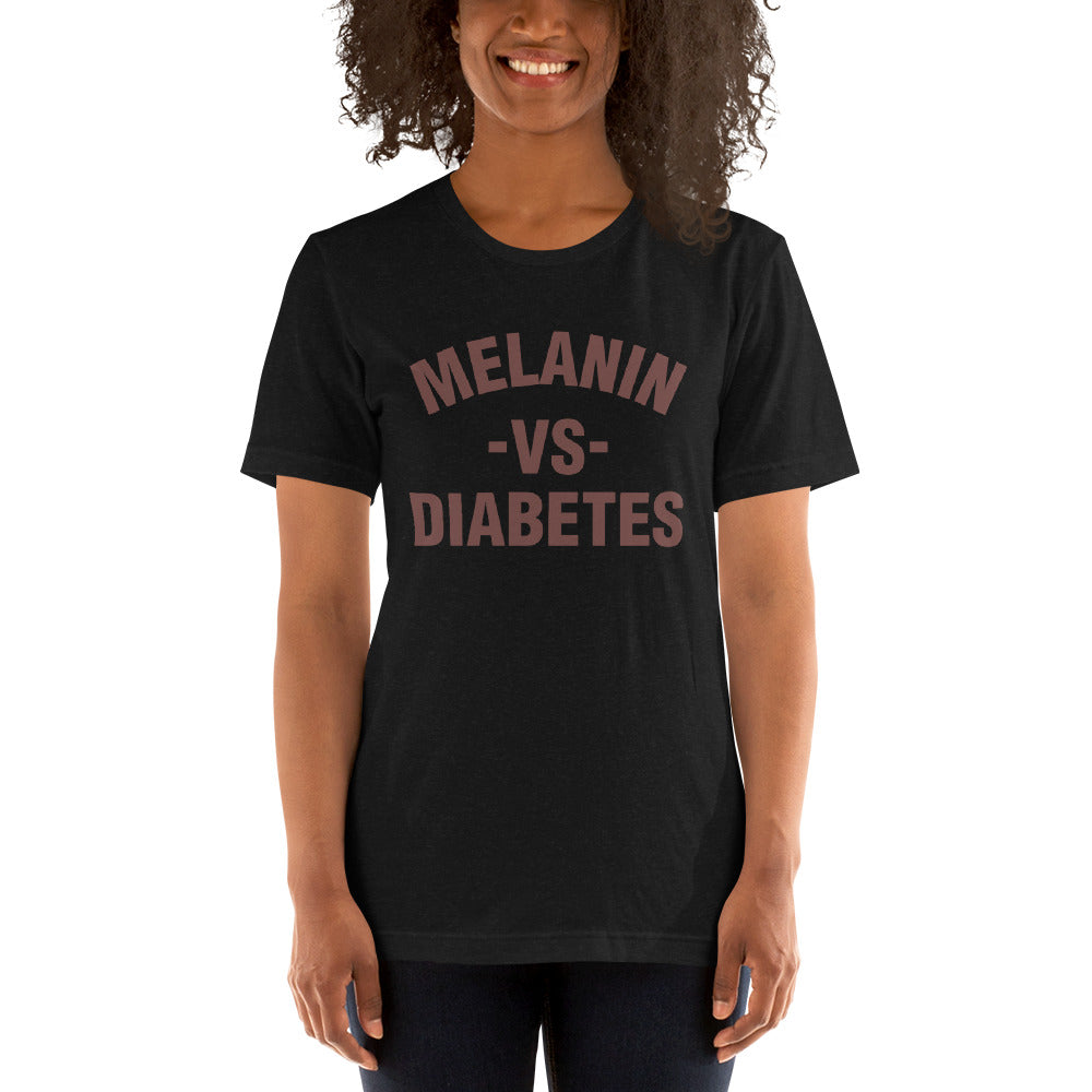 Polyibic Melanin vs Diabetes Short-sleeve  t-shirt