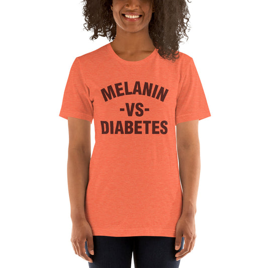 Polyibic Melanin vs Diabetes Short-sleeve  t-shirt