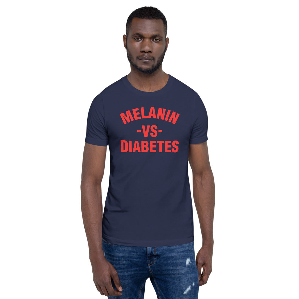 Polyibic Melanin vs Diabetes Short-sleeve  t-shirt