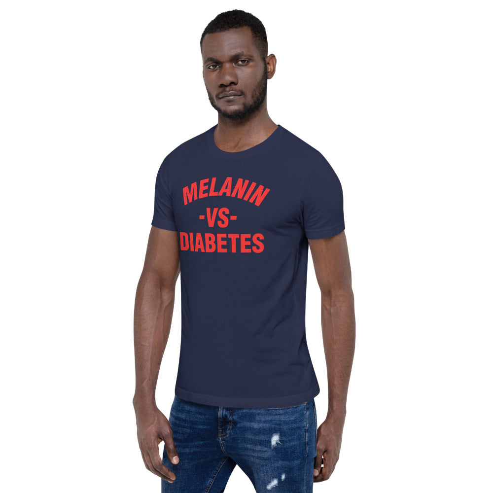 Polyibic Melanin vs Diabetes Short-sleeve  t-shirt