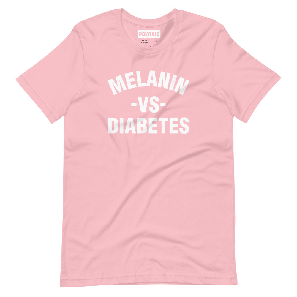 Polyibic Melanin vs Diabetes Short-sleeve t-shirt