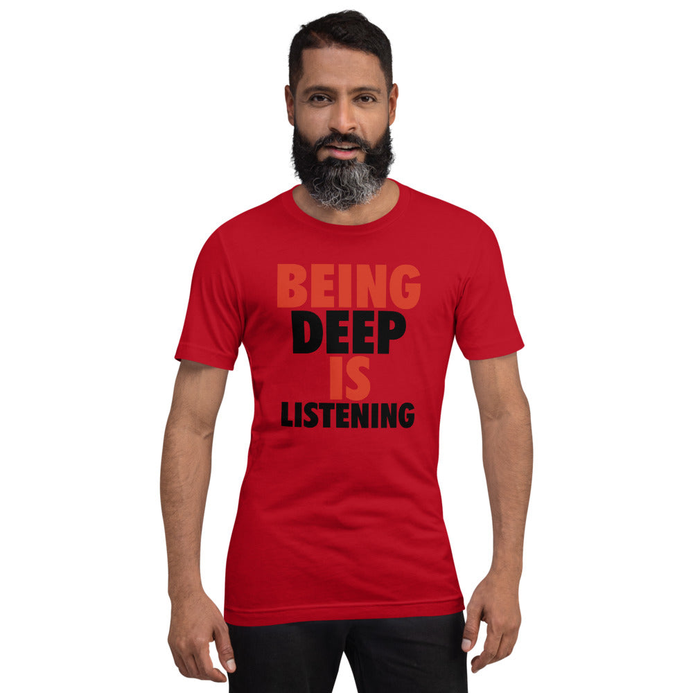 Polyibic Being Deep Is Listening Short-sleeve  t-shirt