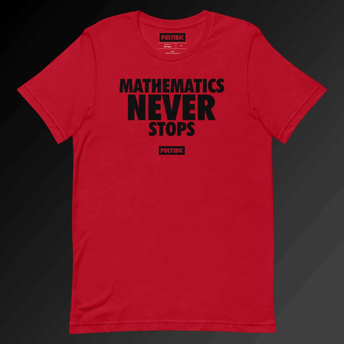 Polyibic Mathematics Never Stops t-shirt