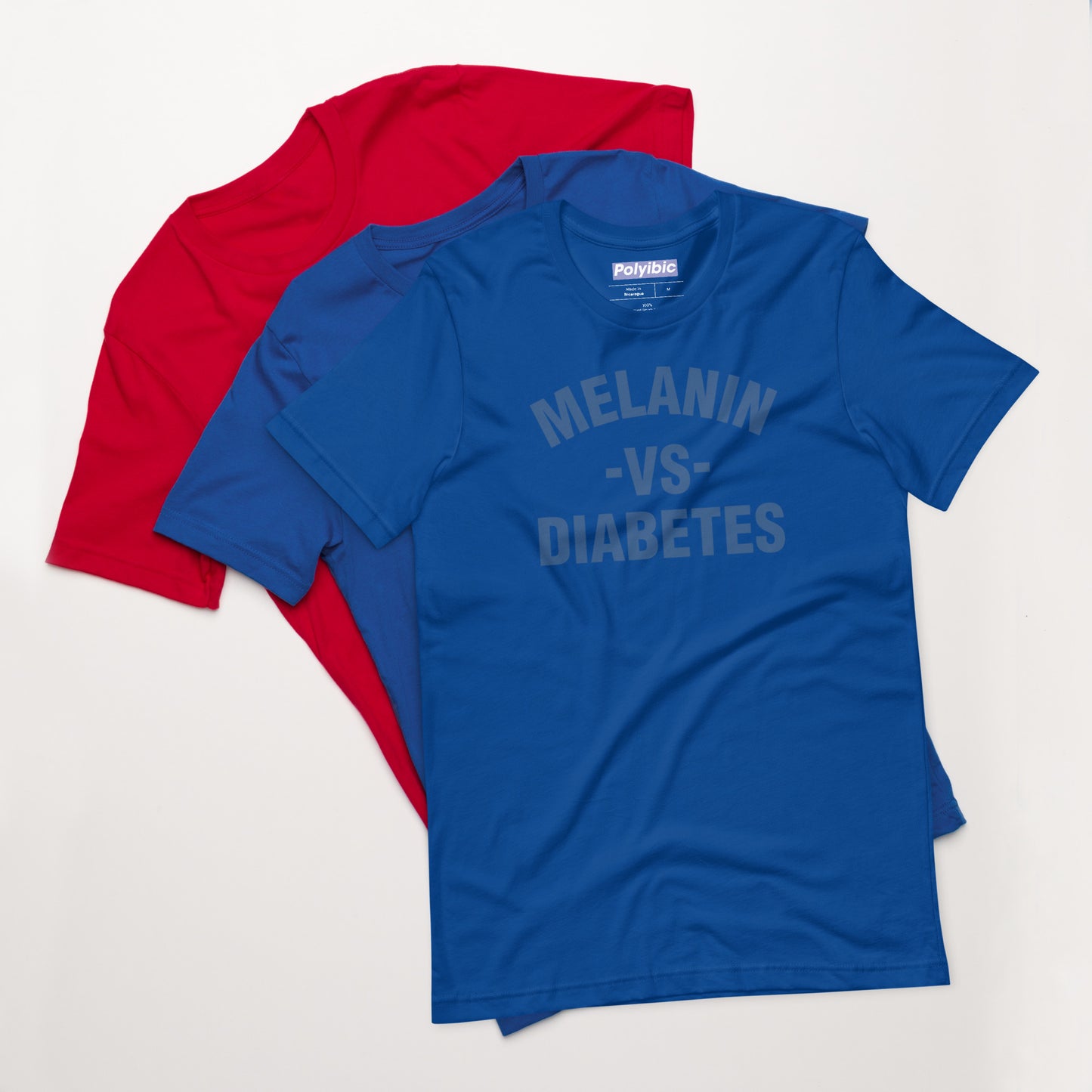 Polyibic Melanin vs Diabetes Unisex t-shirt