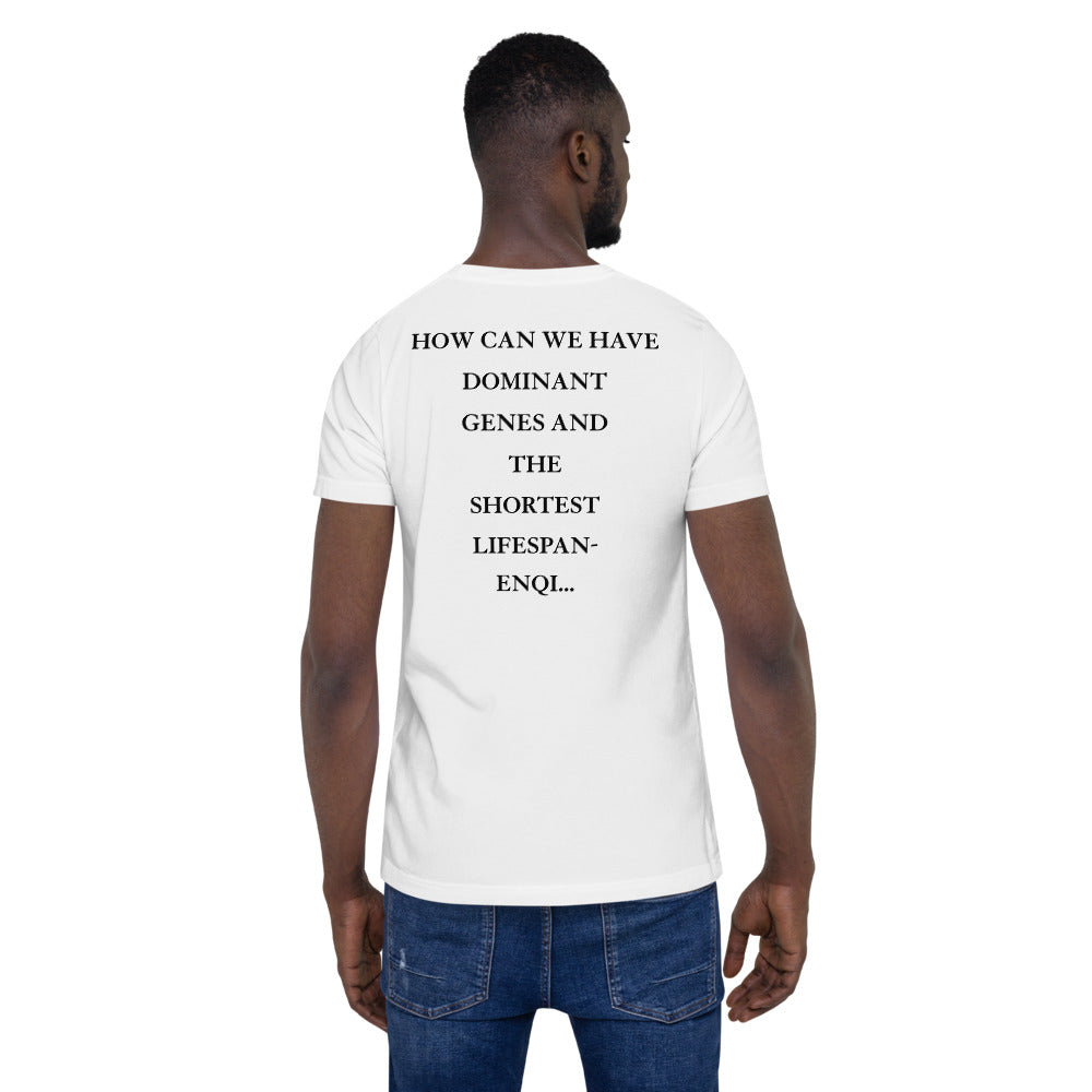 Polyibic Melanin vs Diabetes Short Dominant/Shortest Life-Span -sleeve  t-shirt