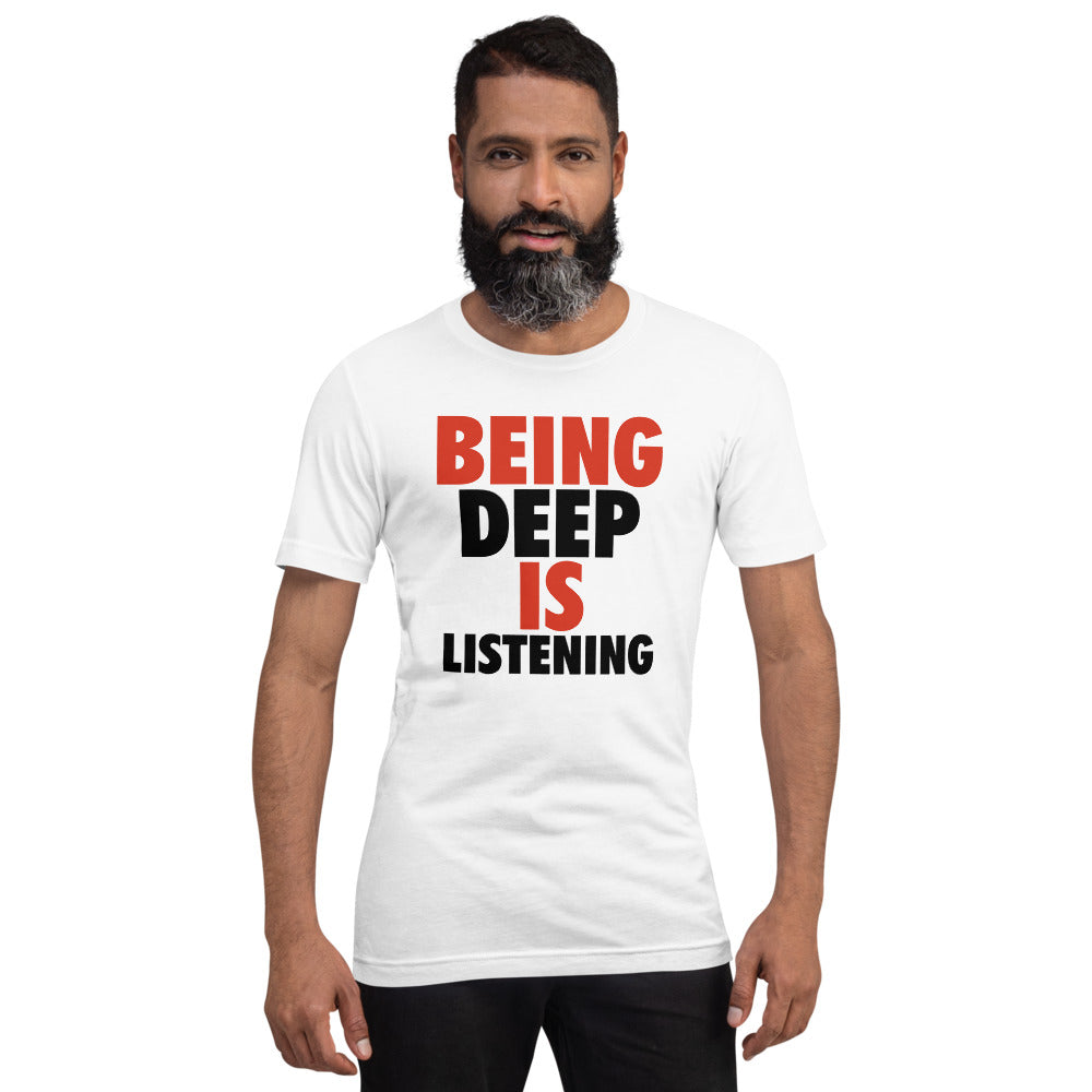 Polyibic Being Deep Is Listening Short-sleeve  t-shirt