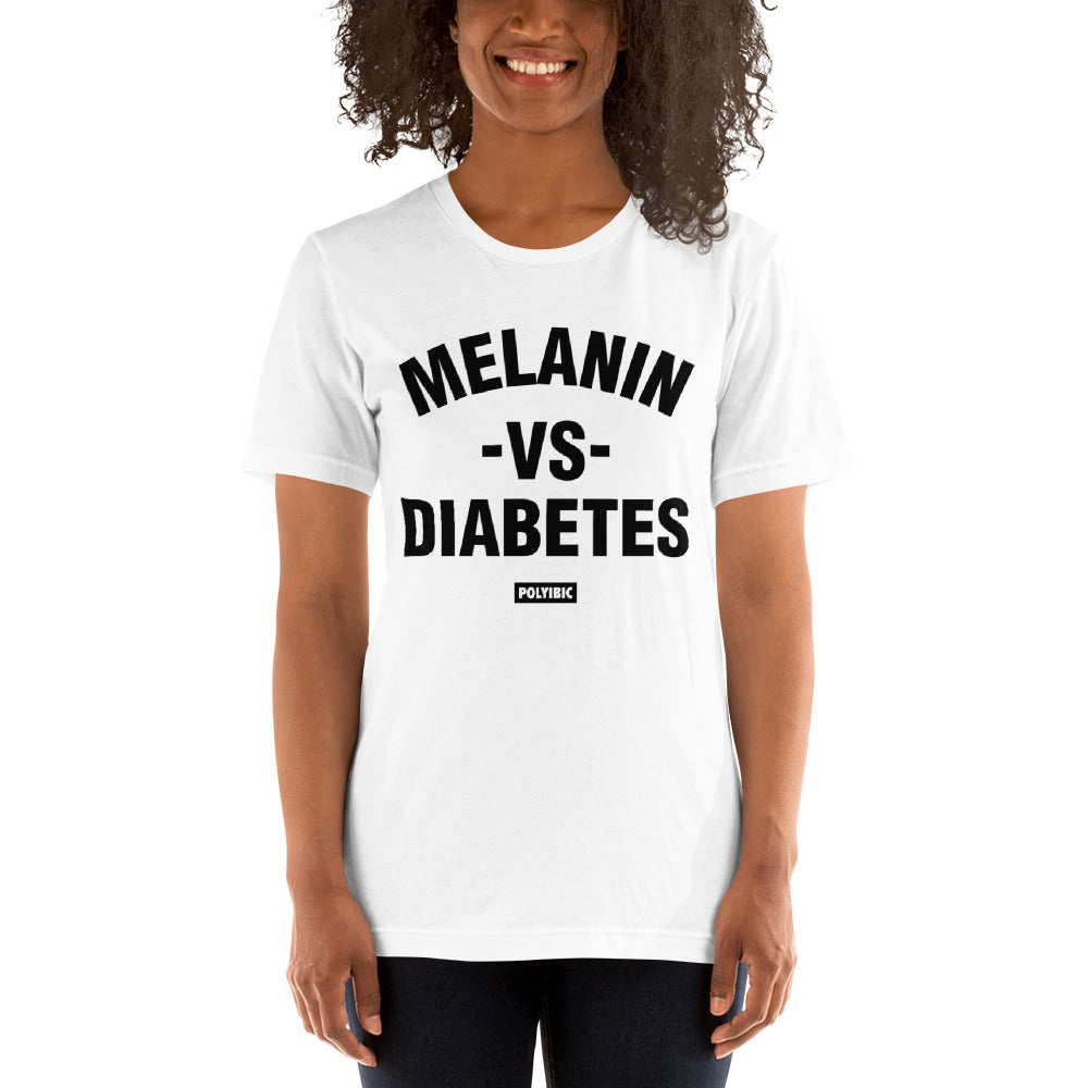 Polyibic Melanin vs Diabetes Short-sleeve  t-shirt