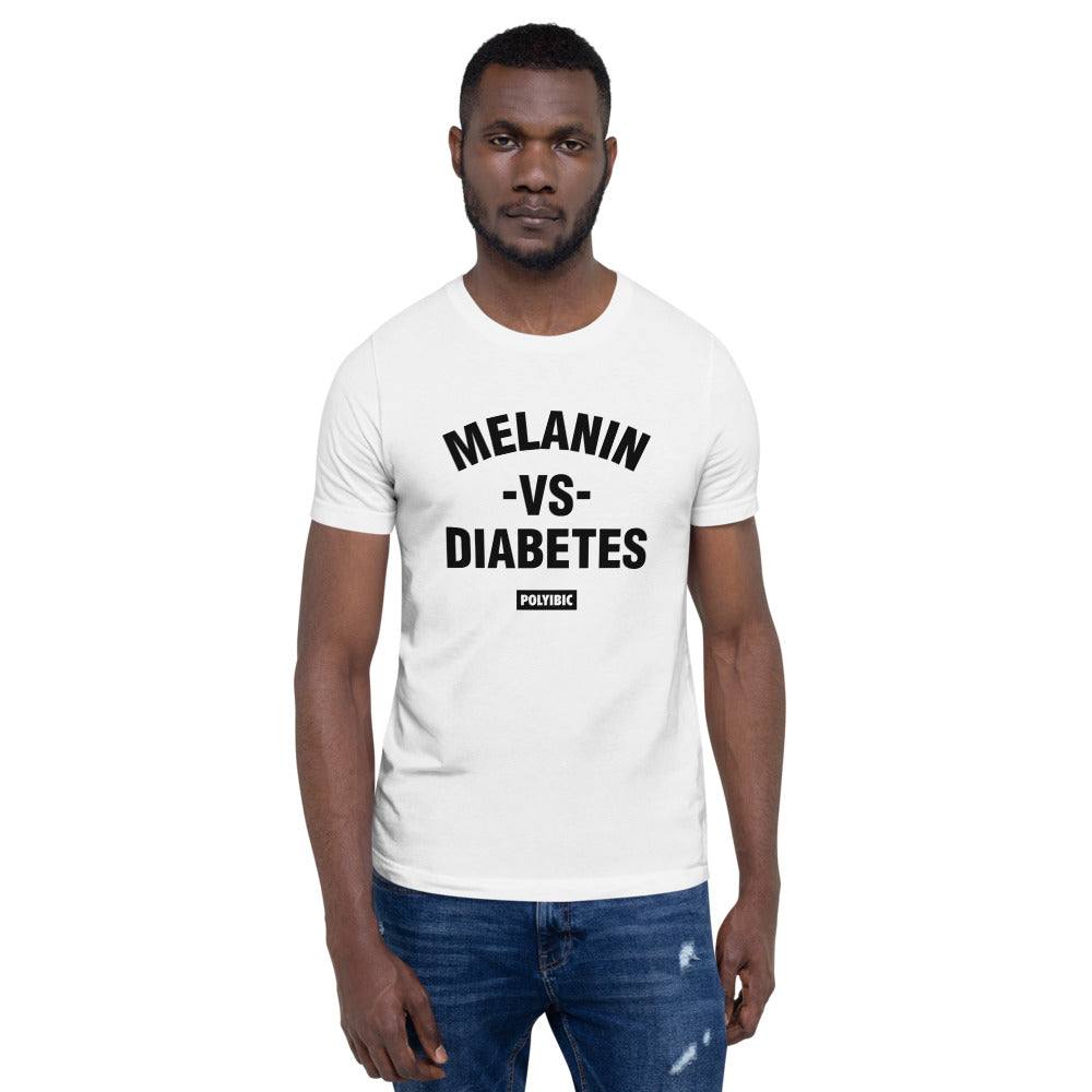 Polyibic Melanin vs Diabetes Short Dominant/Shortest Life-Span -sleeve  t-shirt