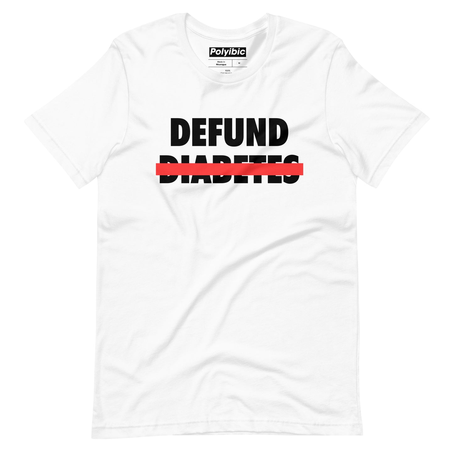 Polyibic Defund Diabetes Unisex t-shirt