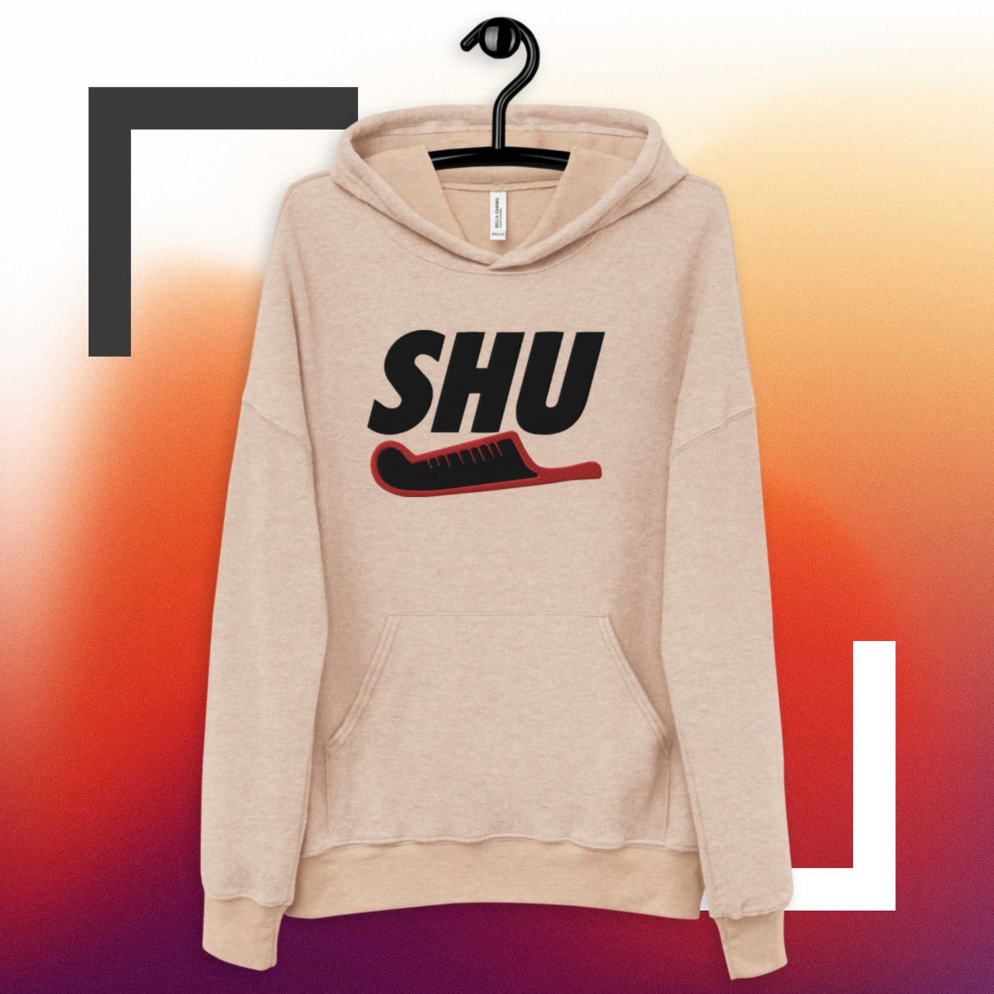 SHU  sueded fleece hoodie