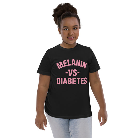 Polyibic Melanin vs Diabetes Youth jersey t-shirt